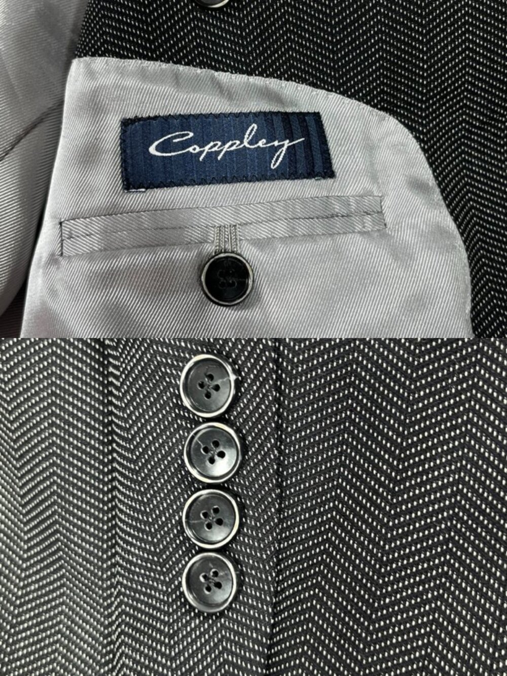 Coppley Blazer Mens 41R Wool Herringbone Sport Coat Jacket Made in Canada Union